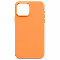 Capa Capinha Case Compatível iPhone 15 Pro Max Silicone Premium Aveludada com Logo da Maçã MagSafe Proteção Completa COR