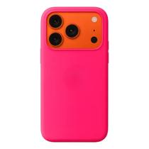 Capa Capinha Case Compatível para iPhone 17 Pro aveludada Premium Silicone com a logo da maça