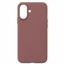 Capa Capinha Case Compatível para iPhone 17 Silicone Premium Aveludada com Logo da Maçã Proteção Antichoque COR:VINHO