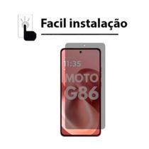 Capa Capinha Case Flip Carteira material sintético Motorola Moto G86 Pelicula vidro 3d Tela toda