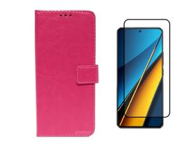 Capa Capinha Case Flip Magnético + Pelicula vidro 3D Redmi Note 13 4g Capa Capinha Case Flip Magnético + Pelicula vidro 3D Redmi Note 13 4g
