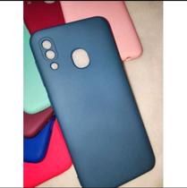 Capa Capinha Case Galaxy A20/A30 Silicone Colorida Aveludada Por Dentro(modelo 二)