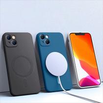 Capa Capinha Case Magnética Aveludada Compativel com iPhone 15 Plus