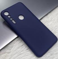 Capa Capinha Case Moto Motorola One Macro Silicone Aveludado Protetora Colorido