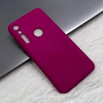 Capa Capinha Case Moto Motorola One Macro Silicone Aveludado Protetora Colorido