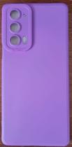 Capa Capinha Case Motorola Moto EDGE 20 PRO Silicone Aveludada Protege Câmera Colorida Anti Impacto
