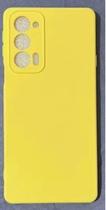 Capa Capinha Case Motorola Moto EDGE 20 PRO Silicone Aveludada Protege Câmera Colorida Anti Impacto