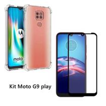 Capa Capinha Case Motorola Moto G9 Play + Pelicula 3D Capa Capinha Case Motorola Moto G9 Play + Pelicula 3D