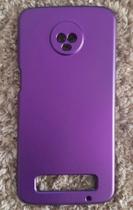 Capa Capinha Case Motorola Moto Z3 Play Silicone Aveludada Protege Câmera Colorida Anti Impacto