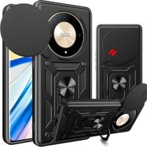 Capa Capinha Case para Honor Magic6 Lite 5G - Protetora Resistente Anti Impacto Queda Armadura Militar Cor:Preto Capa Capinha Case para Honor Magic6 Lite 5G - Protetora Resistente Anti Impacto Queda Armadura Militar Cor:Preto