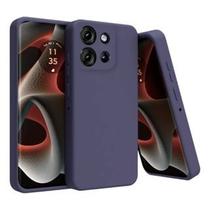Capa capinha Case para Moto G75 5G com interior aveludado E Película de vidro temperado 3D