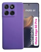 Capa capinha Case para Motorola Moto Edge 60 Pro com interior aveludado