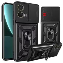 Capa Capinha Case para Motorola Moto G35 - Protetora Resistente Anti Impacto Queda Armadura Militar Cor:Preto Capa Capinha Case para Motorola Moto G35 - Protetora Resistente Anti Impacto Queda Armadura Militar Cor:Preto