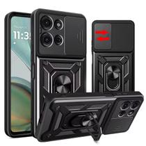 Capa Capinha Case para Motorola Moto G75 - Protetora Resistente Anti Impacto Queda Armadura Militar Cor:Preto - Chroma Tech