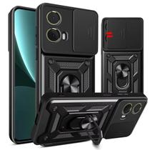 Capa Capinha Case para Motorola Moto G85 - Protetora Resistente Anti Impacto Queda Armadura Militar Cor:Preto - Chroma Tech