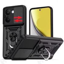 Capa Capinha Case para OPPO Realme P3 Ultra 5G - Protetora Resistente Anti Impacto Queda Armadura Militar Cor:Preto Capa Capinha Case para OPPO Realme P3 Ultra 5G - Protetora Resistente Anti Impacto Queda Armadura Militar Cor:Preto