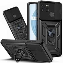 Capa Capinha Case para Realme C25Y - Protetora Resistente Anti Impacto Queda Armadura Militar Cor:Preto Capa Capinha Case para Realme C25Y - Protetora Resistente Anti Impacto Queda Armadura Militar Cor:Preto