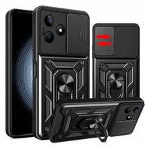 Capa Capinha Case para Realme C53 - Protetora Resistente Anti Impacto Queda Armadura Militar Cor:Preto Capa Capinha Case para Realme C53 - Protetora Resistente Anti Impacto Queda Armadura Militar Cor:Preto