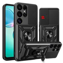 Capa Capinha Case para Samsung Galaxy S25 Ultra - Protetora Resistente Anti Impacto Queda Armadura Militar Cor:Preto