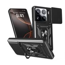 Capa Capinha Case para Xiaomi Mi 15 Pro - Protetora Resistente Anti Impacto Queda Armadura Militar Cor:Preto