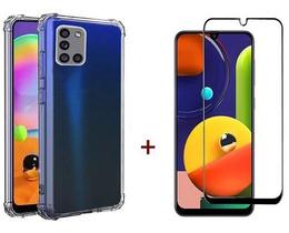 Capa Capinha Case + Pelicula 3d Vidro Para Galaxy A31