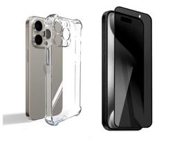 Capa Capinha Case + Pelicula Anti Espiã para Iphone 16 Pro