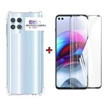 Capa Capinha Case + Pelicula de Vidro Temperado 9D Motorola Moto G100 Capa Capinha Case + Pelicula de Vidro Temperado 9D Motorola Moto G100