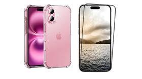 Capa Capinha Case + Pelicula vidro 3d Iphone 16 Capa Capinha Case + Pelicula vidro 3d Iphone 16