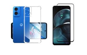 Capa Capinha Case + Pelicula vidro 3D para Motorola Moto G45