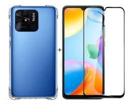 Capa Capinha Case + Pelicula Vidro 3d Para Redmi 10c 6.7 Pol