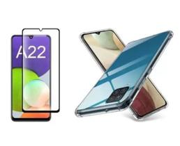 Capa Capinha Case + Pelicula Vidro 3d Samsung Galaxy A22 4g - Universo