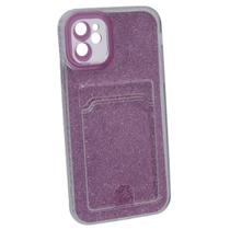 Capa Capinha Case Porta Cartão Glitter Compatível iPhone 11