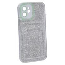 Capa Capinha Case Porta Cartão Glitter Compatível iPhone 12