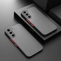 Capa Capinha Case Premium Anti Impacto Fosca Preta Translúcida com Proteção de Câmera para Samsung Galaxy A56 - Phonecell