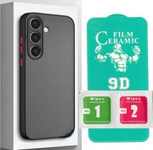 Capa Capinha Case Premium Anti Impacto Fosca Preta Translúcida com Proteção de Câmera para Samsung Galaxy S24 FE Capa Capinha Case Premium Anti Impacto Fosca Preta Translúcida com Proteção de Câmera para Samsung Galaxy S24 FE