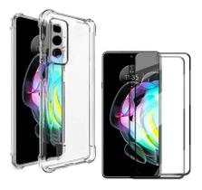 Capa Capinha Case Premium Anti Impacto + Pelicula vidro 3d MOTO EDGE 20 PRO