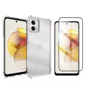 Capa Capinha Case Proteção Anti Impacto + Pelicula vidro 3D para Motorola Moto G73