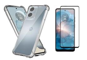 Capa Capinha Case Proteção + Pelicula vidro 3d Motorola Moto G24 POWER Capa Capinha Case Proteção + Pelicula vidro 3d Motorola Moto G24 POWER