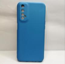 Capa Capinha Case Realme 7 Silicone Aveludada Protege Câmera Colorida Anti Impacto