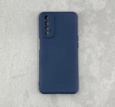 Capa Capinha Case Realme 7 Silicone Aveludada Protege Câmera Colorida Anti Impacto