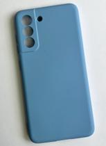 Capa Capinha Case S21 FE da Samsung Galaxy Silicone Aveludado Proteção de Câmera Colorida