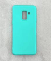 Capa Capinha Case Samsung Galaxy A8+ Plus (2018) Silicone Aveludado Proteção de Câmera