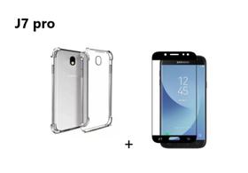 Capa Capinha Case Samsung Galaxy J7 Pro Anti Shock + Película 3D 5D 9D Blindada Cobre 100% Da Tela