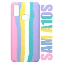 Capa Capinha Case Silicone Aveludada Arco-íris Candy Galaxy S8 Plus G955 6.2