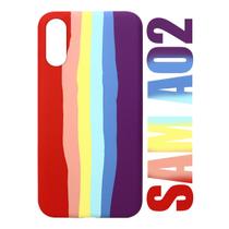 Capa Capinha Case Silicone Aveludada Arco-íris LGBT Galaxy A02 A022 6.5