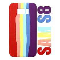 Capa Capinha Case Silicone Aveludada Arco-íris LGBT Galaxy S8 G950 5.8