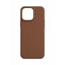 Capa Capinha Case Silicone Aveludada Compatível com iPhone 14 Pro Capa Premium com Logo da Maçã Proteção COR:MARRON