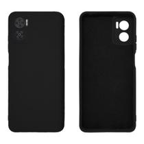 Capa Capinha Case Silicone Aveludada Para Motorola G06 Preto Capa Capinha Case Silicone Aveludada Para Motorola G06 Preto