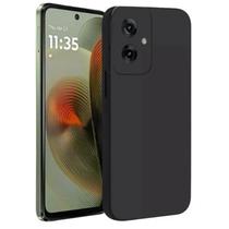 Capa Capinha Case Silicone Aveludada Para Motorola Moto G55 5G Preta