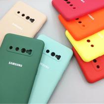 Capa Capinha Case Silicone Samsung Galaxy S10 Verde Limão